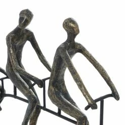 Deals 🎁 GRAYSON LANE 13 In. x 13 In. Modern Sculpture Brass Polystone Bicyclist 🥰 -GRAYSON LANE Sales 2022 330857677 AlternateImage2 l