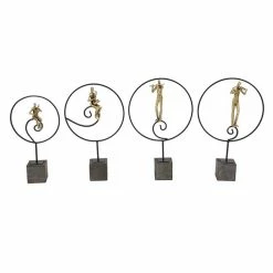 New ✨ GRAYSON LANE Set of 4 21, 21, 20, 17 In. Gold Modern People Sculpture Res 😀 -GRAYSON LANE Sales 2022 330857684 AlternateImage4 l