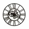 Wholesale ⌛ GRAYSON LANE 32 In. x 32 In. Industrial Wall Clock Black Metal 🛒