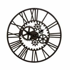 Wholesale ⌛ GRAYSON LANE 32 In. x 32 In. Industrial Wall Clock Black Metal 🛒