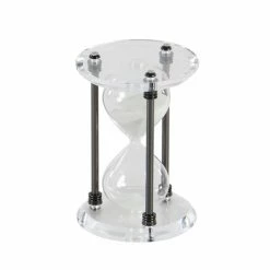 New 👏 GRAYSON LANE 9 In. x 6 In. x 6 In. Glam Timer Black Glass 👏 -GRAYSON LANE Sales 2022 330857691 AlternateImage4 l