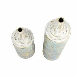 Cheapest ✨ GRAYSON LANE Set of 2 25 In., 18 In. Rustic Vase Turquoise Metal 🛒 -GRAYSON LANE Sales 2022 330857692 AlternateImage4 l