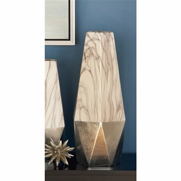 Top 10 😉 GRAYSON LANE 18 In. x 7 In. Contemporary Vase Grey Stoneware ✔️ 2 Top 10 😉 GRAYSON LANE 18 In. x 7 In. Contemporary Vase Grey Stoneware ✔️ - Image 2