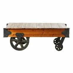 Cheapest 😍 Grayson Lane 16 In. x 45 In. Industrial Coffee Table Brown W 🎉 -GRAYSON LANE Sales 2022 330857700 AlternateImage5 l