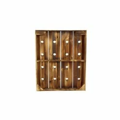 New 🧨 GRAYSON LANE 25 In. x 21 In. Rustic Wine Holder Rack Brown Wood ⭐ -GRAYSON LANE Sales 2022 330857701 AlternateImage6 l
