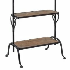 Brand new 👏 GRAYSON LANE 72 In. x 38 In. Industrial 🧥 Coat Rack Black Metal and Wood 💯 -GRAYSON LANE Sales 2022 330857707 AlternateImage3 l