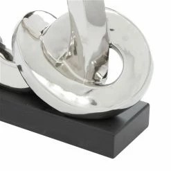 Flash Sale ✨ GRAYSON LANE 12 In. x 12 In. Contemporary Abstract Sculpture Silver Porce 👏 -GRAYSON LANE Sales 2022 330857708 AlternateImage2 l