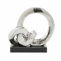 Flash Sale ✨ GRAYSON LANE 12 In. x 12 In. Contemporary Abstract Sculpture Silver Porce 👏 -GRAYSON LANE Sales 2022 330857708 AlternateImage3 l