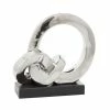 Flash Sale ✨ GRAYSON LANE 12 In. x 12 In. Contemporary Abstract Sculpture Silver Porce 👏
