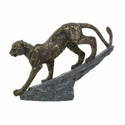 Cheapest ⌛ GRAYSON LANE 13 In. x 9 In. Rustic Leopard Sculpture Black Resin 👍 -GRAYSON LANE Sales 2022 330857711 AlternateImage3 l