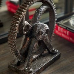 Hot Sale 🤩 GRAYSON LANE 9 In. x 8 In. Industrial Sculpture Brown Polystone Abstract ❤️ -GRAYSON LANE Sales 2022 330857713 AlternateImage2 l