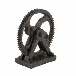 Hot Sale 🤩 GRAYSON LANE 9 In. x 8 In. Industrial Sculpture Brown Polystone Abstract ❤️ -GRAYSON LANE Sales 2022 330857713 AlternateImage4 l