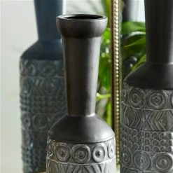 Best reviews of 🥰 GRAYSON LANE 20 In. x 5 In. Eclectic Vase Grey Stoneware 🎁 -GRAYSON LANE Sales 2022 330857715 AlternateImage2 l