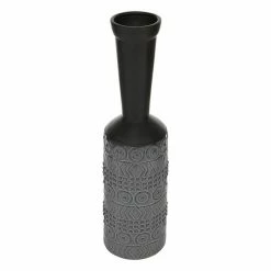 Best reviews of 🥰 GRAYSON LANE 20 In. x 5 In. Eclectic Vase Grey Stoneware 🎁 -GRAYSON LANE Sales 2022 330857715 AlternateImage4 l
