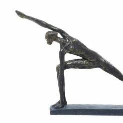 Best Pirce ✨ GRAYSON LANE Set of 2 11 In., 15 In. Brass Modern Yoga Sculpture Polyston 🎉 -GRAYSON LANE Sales 2022 330857717 AlternateImage2 l
