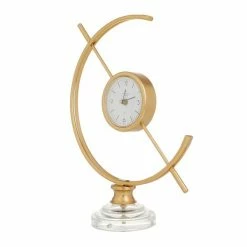 Cheapest 🥰 GRAYSON LANE 16 In. x 13 In. Modern Clock Gold Iron 🎉 -GRAYSON LANE Sales 2022 330857721 AlternateImage5 l