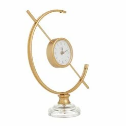Cheapest 🥰 GRAYSON LANE 16 In. x 13 In. Modern Clock Gold Iron 🎉 -GRAYSON LANE Sales 2022 330857721 AlternateImage6 l