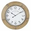 Top 10 🛒 GRAYSON LANE 32 In. x 32 In. Rustic Wall Clock Brown Wood 😀