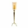 Promo 💯 GRAYSON LANE 38 In. x 9 In. Traditional Candlestick Holders Gold Aluminum 💯