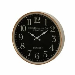 Best deal 🤩 GRAYSON LANE 16 In. x 16 In. Traditional Wall Clock Black Metal 🤩 -GRAYSON LANE Sales 2022 330857735 AlternateImage5 l