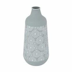 Flash Sale 🛒 GRAYSON LANE 22 In. x 10 In. French Country Vase Grey Iron 🔥