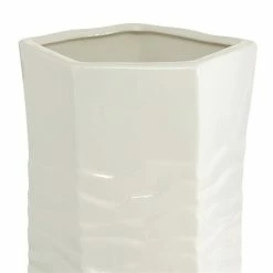 Best Pirce 🎁 GRAYSON LANE 16 In. x 6 In. Contemporary Vase White Ceramic ✨ -GRAYSON LANE Sales 2022 330857740 AlternateImage2 l