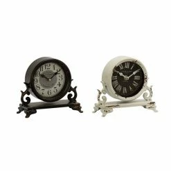 Cheap 💯 GRAYSON LANE 7 In. x 7 In. Vintage Clock Black Metal ✔️