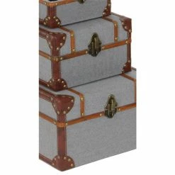 Buy ⭐ GRAYSON LANE Set of 3 8 In., 10 In., 12 In. Grey Traditional Box Wood 🛒 -GRAYSON LANE Sales 2022 330857748 AlternateImage2 l