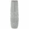Deals 👍 GRAYSON LANE 22 In. x 7 In. Eclectic Vase Grey Stoneware 🌟