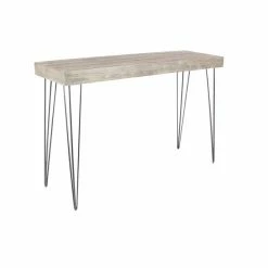 Best Sale ⭐ Grayson Lane 31 In. x 47 In. Modern Console Table Brown Wood 🧨