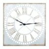 Buy ✔️ GRAYSON LANE 36 In. x 36 In. Farmhouse Wall Clock Grey Metal 🛒