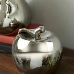 Budget 🤩 GRAYSON LANE Set of 2 7 In., 9 In. Glam Fruit Sculpture Silver Dolomite 🔔 -GRAYSON LANE Sales 2022 330857768 AlternateImage2 l