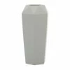New 🧨 GRAYSON LANE 14 In. x 6 In. Contemporary Vase Grey Stoneware 🛒