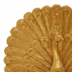 Discount 🛒 GRAYSON LANE 12 In. x 12 In. Glam Peacock Sculpture Gold Polystone 🔔 -GRAYSON LANE Sales 2022 330857774 AlternateImage2 l