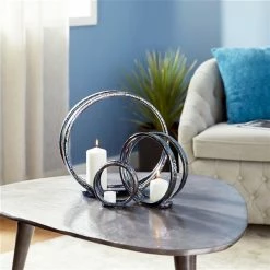 Discount 👏 GRAYSON LANE 13 In. x 14 In. Glam Candlestick Holders Silver Ceramic 🌟 7 Discount 👏 GRAYSON LANE 13 In. x 14 In. Glam Candlestick Holders Silver Ceramic 🌟 -GRAYSON LANE Sales 2022 330857781 AlternateImage2 l