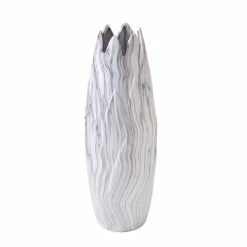 Top 10 😀 GRAYSON LANE 21 In. x 7 In. Contemporary Vase White Stoneware ⌛