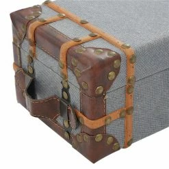 Budget ⭐ GRAYSON LANE Set of 2 12 In., 14 In. Grey Traditional Box Wood 🛒 -GRAYSON LANE Sales 2022 330857784 AlternateImage2 l