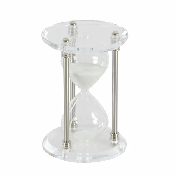Best Sale 🤩 GRAYSON LANE 9 In. x 6 In. x 6 In. Glam Timer Silver Metal ⭐ 4 Best Sale 🤩 GRAYSON LANE 9 In. x 6 In. x 6 In. Glam Timer Silver Metal ⭐ - Image 4