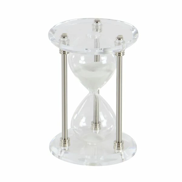 Best Sale 🤩 GRAYSON LANE 9 In. x 6 In. x 6 In. Glam Timer Silver Metal ⭐ 5 Best Sale 🤩 GRAYSON LANE 9 In. x 6 In. x 6 In. Glam Timer Silver Metal ⭐ - Image 5
