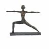 Budget ✨ GRAYSON LANE 12 In. x 14 In. Modern Sculpture Brass Polystone Yoga 😉