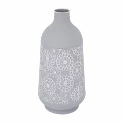 Best reviews of 🌟 GRAYSON LANE 16 In. x 8 In. French Country Vase Grey Iron 🤩