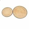 Brand new 🔥 GRAYSON LANE Set of 2 2 In. x 12 In. Modern Lazy Susan Trays Brown Rubber ❤️