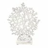 Outlet 😉 GRAYSON LANE 15 In. x 12 In. Coastal Sculpture Silver Marble Coral ⌛