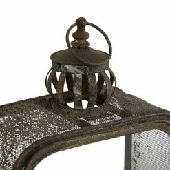 Best deal 🧨 GRAYSON LANE Set of 2 17 In., 12 In. Rustic Lantern Brown Metal 🎁 -GRAYSON LANE Sales 2022 330857808 AlternateImage4 l