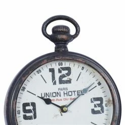 Cheapest 👍 GRAYSON LANE Set of 2 8 In. x 11 In. Vintage Wall Clock Brown Metal 😀 -GRAYSON LANE Sales 2022 330857811 AlternateImage4 l