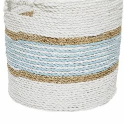 Outlet 🎁 GRAYSON LANE Set of 3 16 In., 14 In., 13 In. Coastal Storage Basket White ✔️ -GRAYSON LANE Sales 2022 330857817 AlternateImage3 l