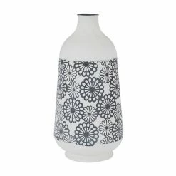 Best reviews of 😀 GRAYSON LANE 16 In. x 8 In. French Country Vase White Iron 👏 -GRAYSON LANE Sales 2022 330857818 AlternateImage4 l