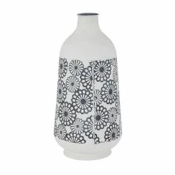 Best reviews of 😀 GRAYSON LANE 16 In. x 8 In. French Country Vase White Iron 👏 -GRAYSON LANE Sales 2022 330857818 AlternateImage6 l