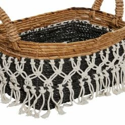Buy 🎁 GRAYSON LANE Set of 3 23 In., 22 In., 18 In. Bohemian Storage Basket Blac 🎉 -GRAYSON LANE Sales 2022 330857842 AlternateImage3 l