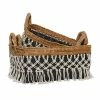 Buy 🎁 GRAYSON LANE Set of 3 23 In., 22 In., 18 In. Bohemian Storage Basket Blac 🎉